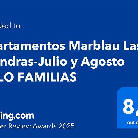 Apartamentos Marblau Las Alondras-Julio Y Agosto Solo Familias 甘迪亚 外观 照片